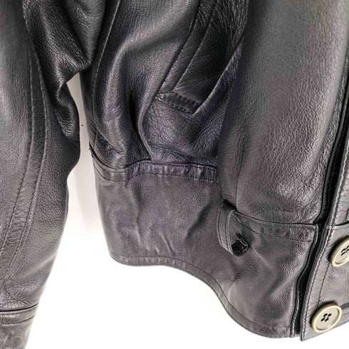 Cizenne ダブルブレスト レザージャケット メンズ 9
