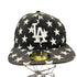 ニューエラ NEW ERA 59FIFTY ベースボール チーム ロゴ 刺繍 星 総柄 6パネル キャップ メンズ 7 55.8cm