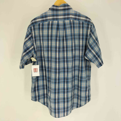 ポロジーンズカンパニーラルフローレン POLO JEANS COMPANY RALPH LAUREN RL 星条旗 ロゴ ピスタグ マドラスチェック S/S シャツ メンズ import:M