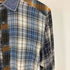 ディーゼル DIESEL クレイジーパターン ツギハギ パッチワーク デザイン デニム切替 レーヨン チェック シャツ メンズ import:M