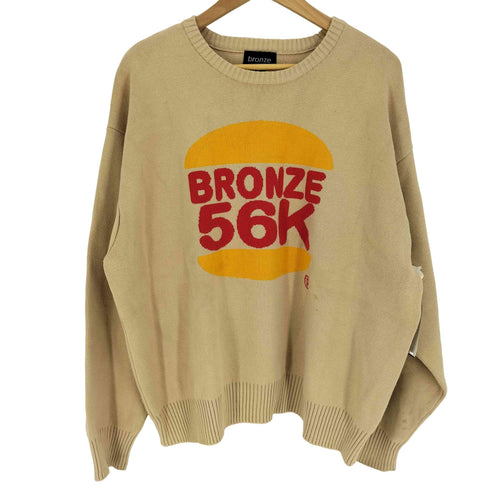 ブロンズ BRONZE 56K BURGER SWEATER - TAUPE バーガー セーター メンズ import:XL