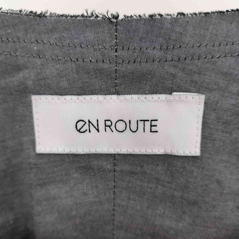 アンルート EN ROUTE アシンメトリー ノーカラー シャツ メンズ JPN:1