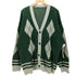 ハレ HARE アクリル混 アーガイル Vネック コットンカーディガン メンズ F