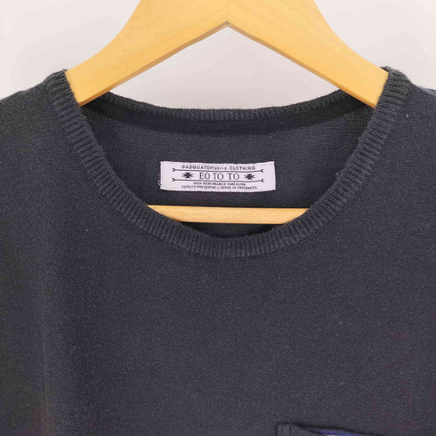 サスクワァッチファブリックス SASQUATCHfabrix. 11SS EOTOTO グラデーション コットン アクリル デザイン ニット S/S Tシャツ メンズ JPN:L