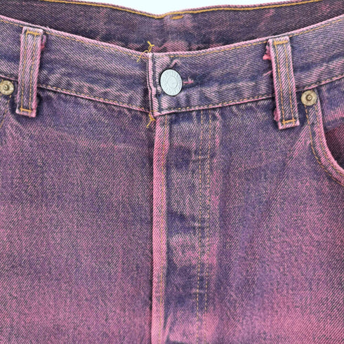 リーバイス Levis 90S 501 ボタン裏 501 刻印 後染め ボタンフライ 5ポケット デニム パンツ 1994年製 スモールe 伸縮率10% メンズ W:38 L:32
