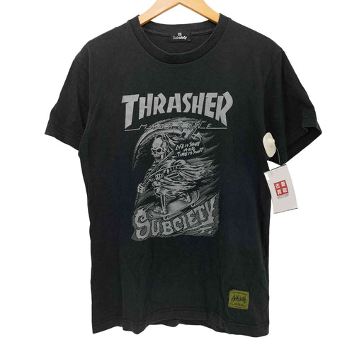 スラッシャー THRASHER 両面プリントクルーネック半袖Tシャツ メンズ JPN:M