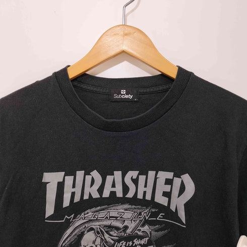 スラッシャー THRASHER 両面プリントクルーネック半袖Tシャツ メンズ JPN:M