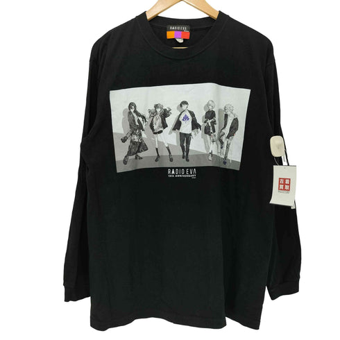 RADIO EVA 15th フロントプリント長袖Tシャツ メンズ JPN:L