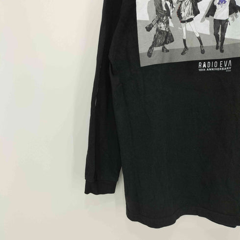 RADIO EVA 15th フロントプリント長袖Tシャツ メンズ JPN:L