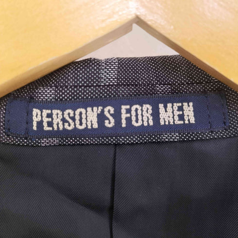 PERSON'FOR MEN T.G.di FABIO SILK AND WOOL ウール混 ストライプ柄スーツセットアップ メンズ