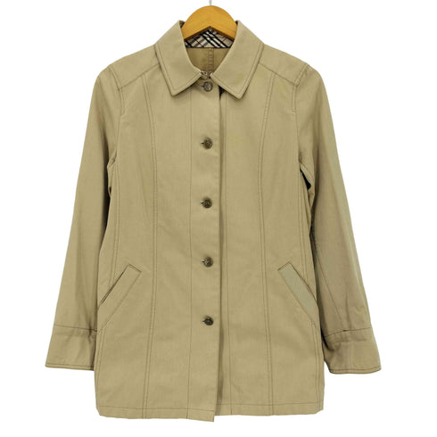 バーバリーロンドン BURBERRY LONDON 袖裏地ノバチェック コットンシルク ショートコート レディース 11