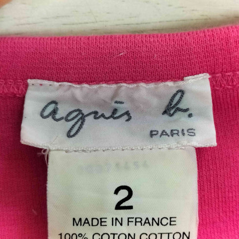 アニエスベー agnes b. フランス製 コットン クロップド カーディガン レディース 2