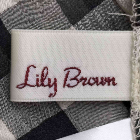 リリーブラウン Lily Brown ギンガムチェックトップス レディース ONE SIZE