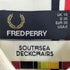 フレッドペリー FRED PERRY ×SOUTHSEA DECKCHAIRS ロゴ刺繍 ストライプ切替 鹿の子 ポロ ワンピース レディース UK:10