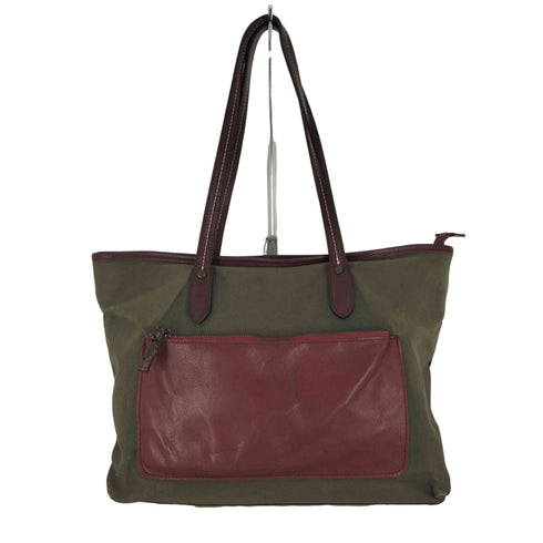 UNISON DEPT. レザーポケット キャンバス トートバッグ メンズ