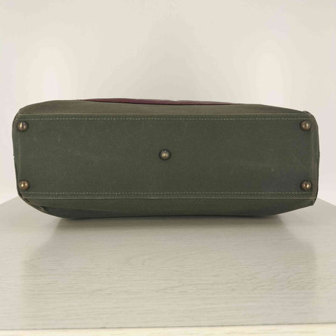 UNISON DEPT. レザーポケット キャンバス トートバッグ メンズ