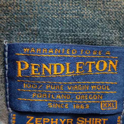 ペンドルトン PENDLETON USA製 ZEPHYR SHIRT オンブレチェック メンズ import:XXL