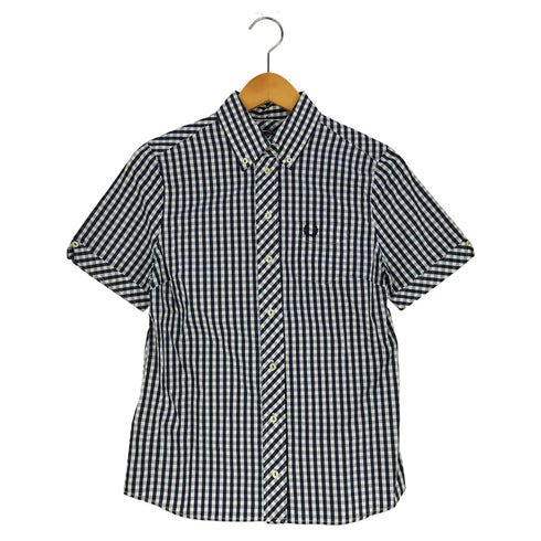 フレッドペリー FRED PERRY SPORTSWEAR ロゴ刺繍 REISSUES ギンガムチェック ボタンダウンシャツ レディース 8