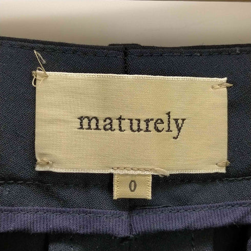 マチュアリー maturely ディープ タック ワイド スラックス レディース JPN:0