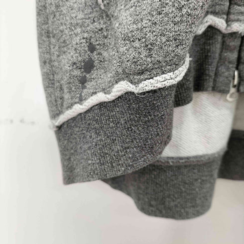 TAVERNITI SO JEANS ペイント加工 ダブルジップパーカー メンズ JPN:M