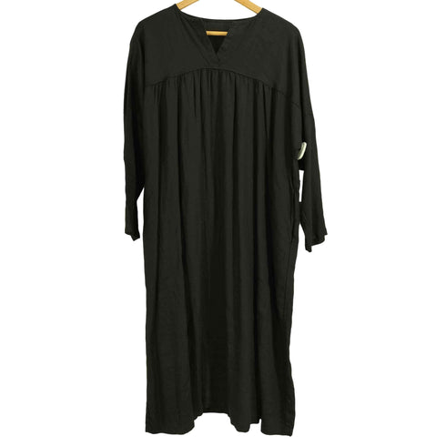 ネストローブ nest Robe リネンギャザーカフタンドレス ロングワンピース レディース