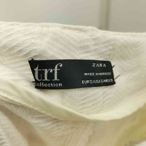 ザラ ZARA trf Straight Cut Herringbone Trousers レディース S