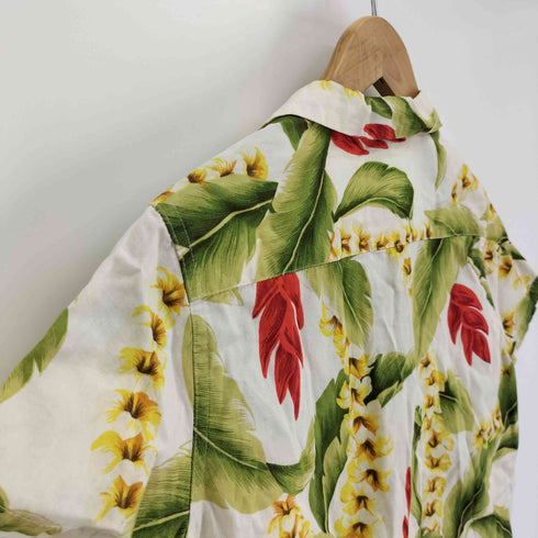 GREEN GATE 花柄 S/S 開襟 オープンカラー アロハ シャツ サイドジップ フレア スカート セットアップ レディース S