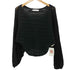 ザラ ZARA シアーメッシュニットトップス オフショル レディース import:M