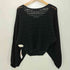 ザラ ZARA シアーメッシュニットトップス オフショル レディース import:M
