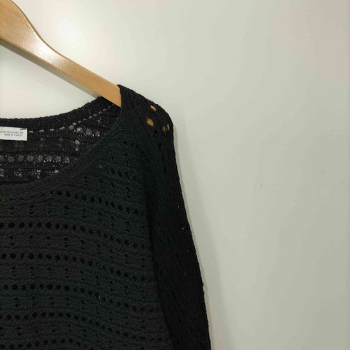 ザラ ZARA シアーメッシュニットトップス オフショル レディース import:M