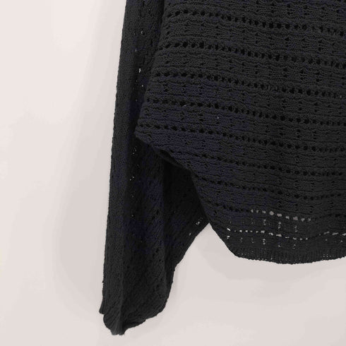 ザラ ZARA シアーメッシュニットトップス オフショル レディース import:M