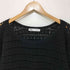 ザラ ZARA シアーメッシュニットトップス オフショル レディース import:M