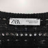 ザラ ZARA シアーメッシュニットトップス オフショル レディース import:M