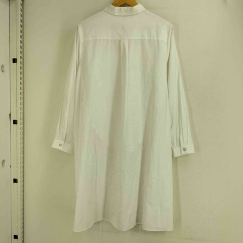 アツロウタヤマ ATSURO TAYAMA ドット柄 変形 ドレスシャツワンピース 長袖 ロングシャツ レディース US:6