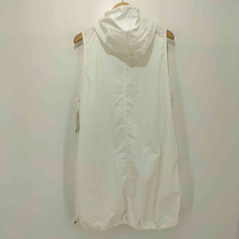 ザラ ZARA フード付きナイロンロングベスト レディース import:M