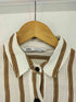 ザラ ZARA ベルテッド リネンシャツワンピース レディース import:M