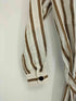 ザラ ZARA ベルテッド リネンシャツワンピース レディース import:M