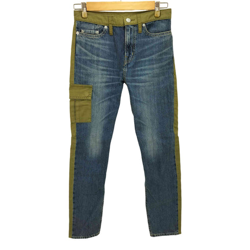 ヒステリックグラマー HYSTERIC GLAMOUR 17AW USED加工 デニム アーミー サテン カーゴパンツ レディース 24