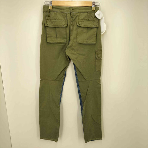 ヒステリックグラマー HYSTERIC GLAMOUR 17AW USED加工 デニム アーミー サテン カーゴパンツ レディース 24