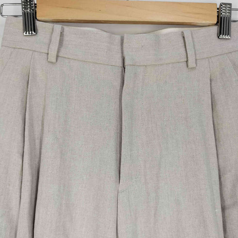 HAVEL STUDIO リネンツイルストレッチバレルクロップドワイドパンツ レディース 36