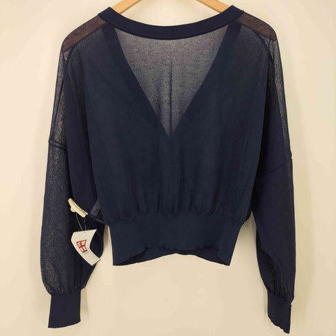 アダムエロペ Adam et Rope 20SS シアーワイドショートカーディガン レディース FREE