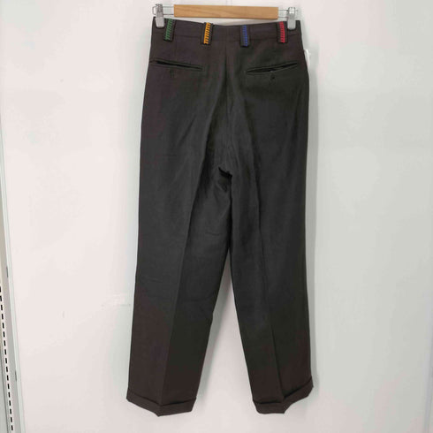 UMBERTO BILANCIONI イタリア製 レーヨン混リネン 2タックスラックス マルチカラー メンズ JPN:44