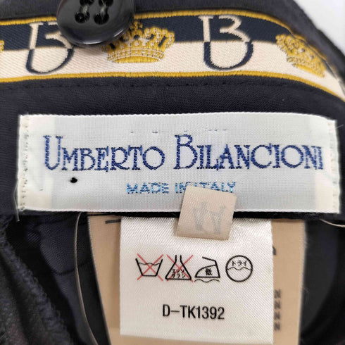 UMBERTO BILANCIONI イタリア製 レーヨン混リネン 2タックスラックス マルチカラー メンズ JPN:44