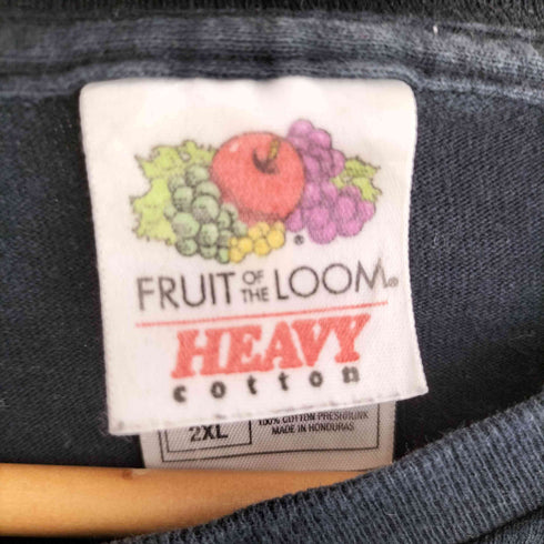 フルーツオブザルーム FRUIT OF THE LOOM フロントプリントクルーネックカットソー メンズ 2XL