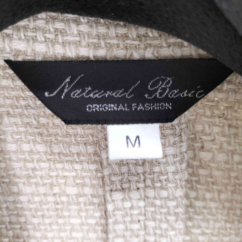 NATURAL BASIC レーヨン混リネン S/S テーラードジャケット レディース JPN:M