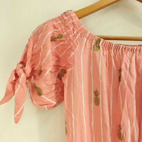 Angels by the Sea Hawai ハワイアン パイナップル柄 ロングフレアワンピース レディース S/M