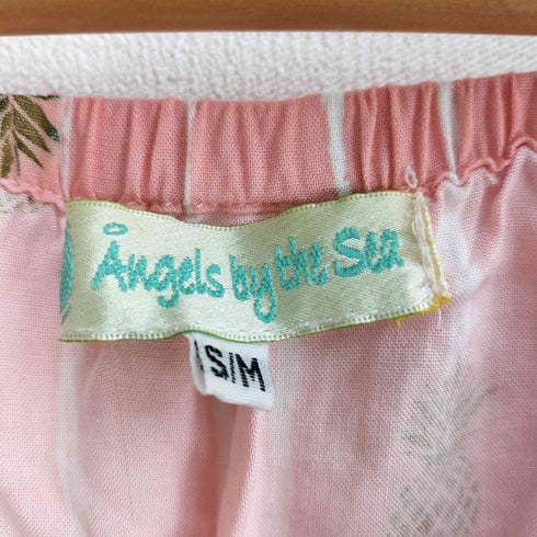 Angels by the Sea Hawai ハワイアン パイナップル柄 ロングフレアワンピース レディース S/M