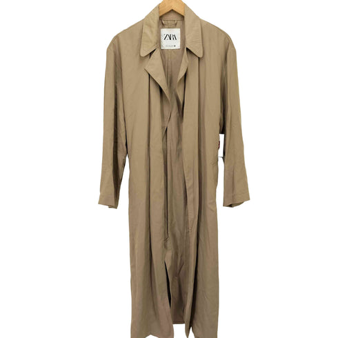 ザラ ZARA TECHNICAL TRENCH COAT フルイド トレンチコート レディース