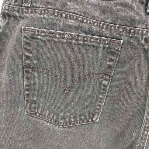 リーバイス Levis USA製 550 ボタン裏532 テーパードブラックデニムパンツ メンズ M