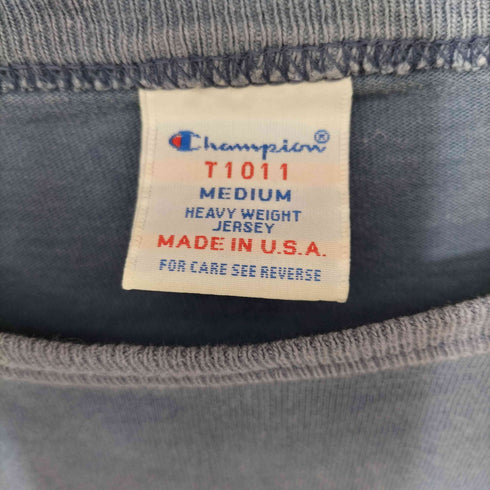 チャンピオン Champion T1011 USA製 ブリーチ加工 S/S クルーネックTシャツ メンズ import:M